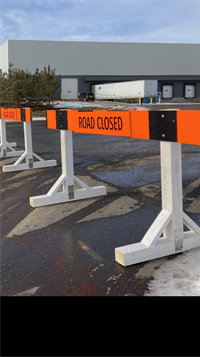 Road Closed Urban Barricade